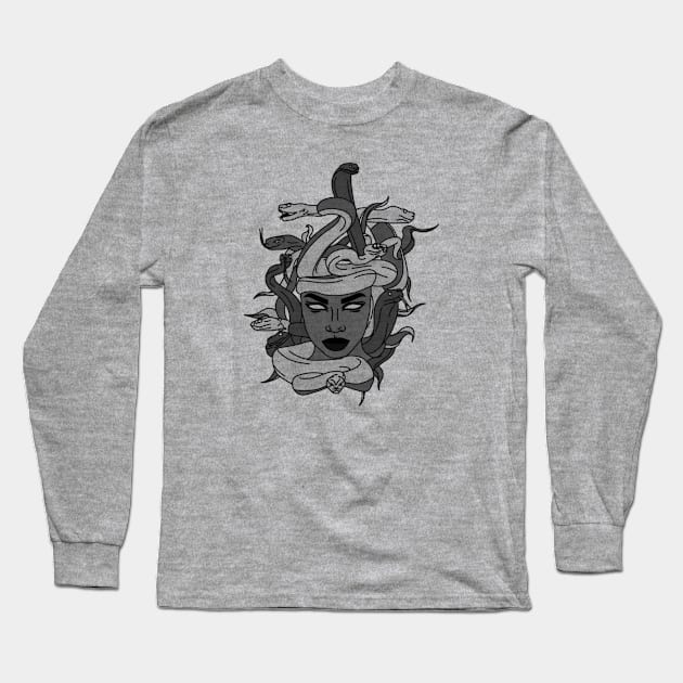 Medusa Long Sleeve T-Shirt by EMIART